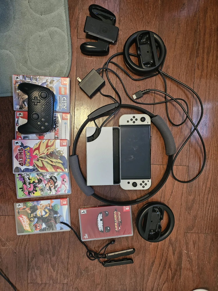 Nintendo Switch OLED Bundle with Games & Accessories