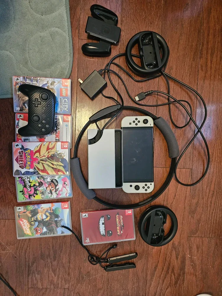 Nintendo Switch OLED Bundle with Games & Accessories