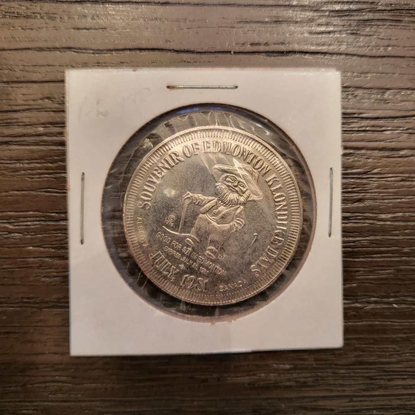 1981 Token of Edmonton's Great Pioneers Donald Ross Coin