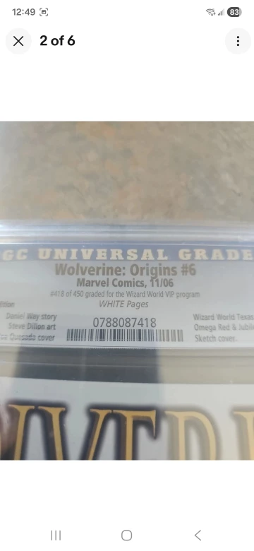 Wolverine Origins #6 Wizard World Texas Comic - photo 2