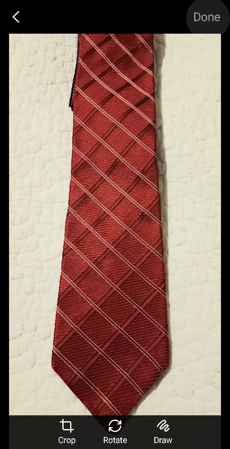 Tommy Hilfiger Red Plaid Tie image indicator(3)