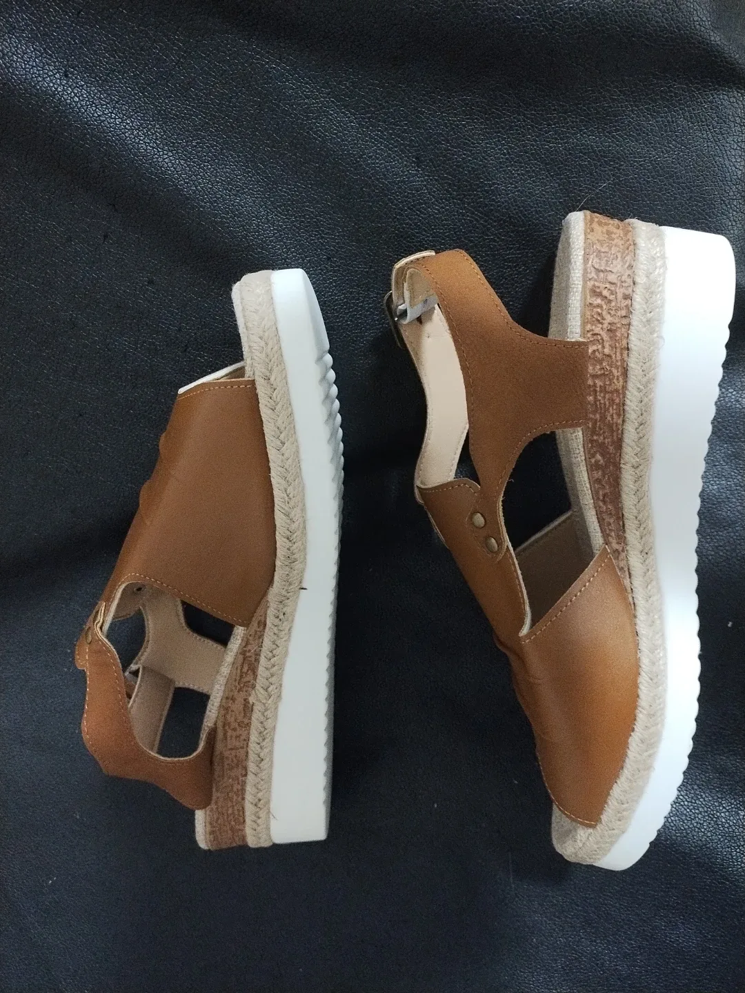 Brown Platform Sandals - Size 42 image indicator(2)