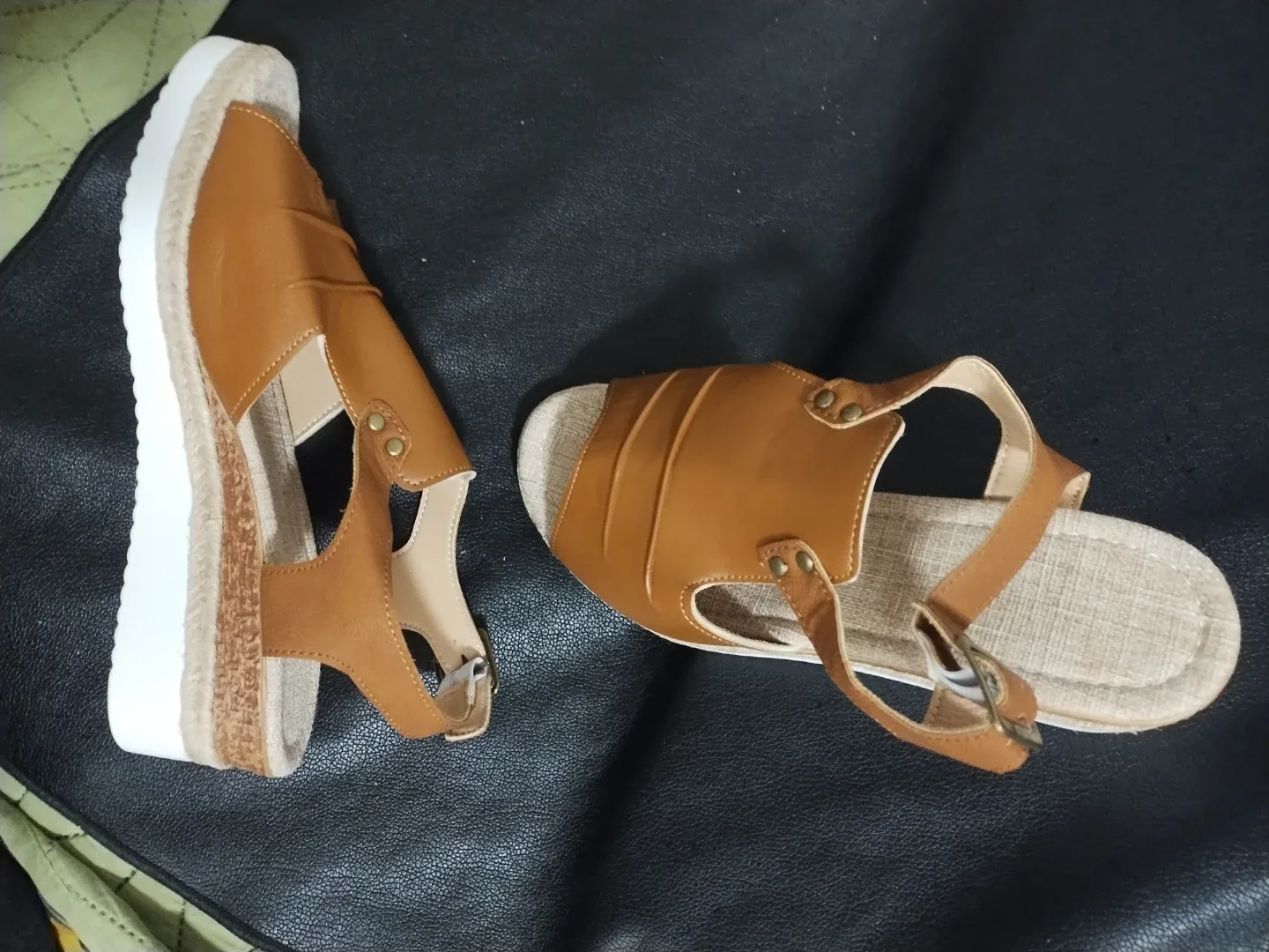 Brown Platform Sandals - Size 42 image indicator(3)