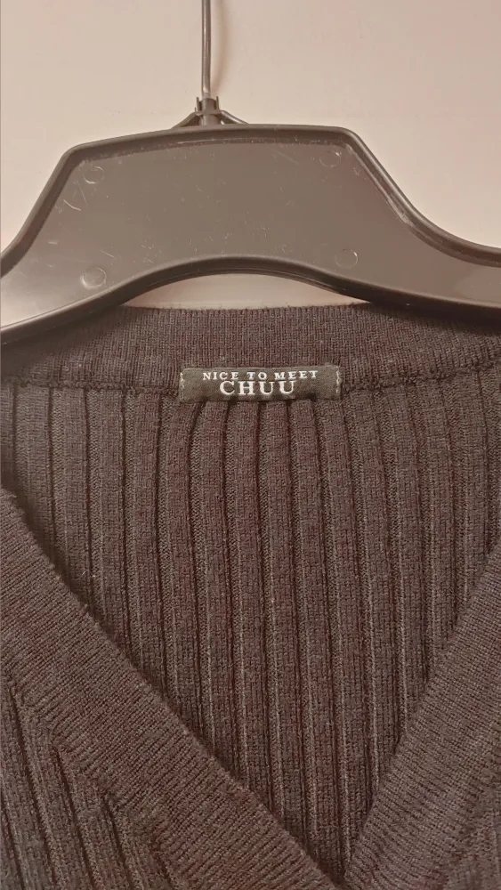 Black Ribbed Dress size Medium image indicator(2)