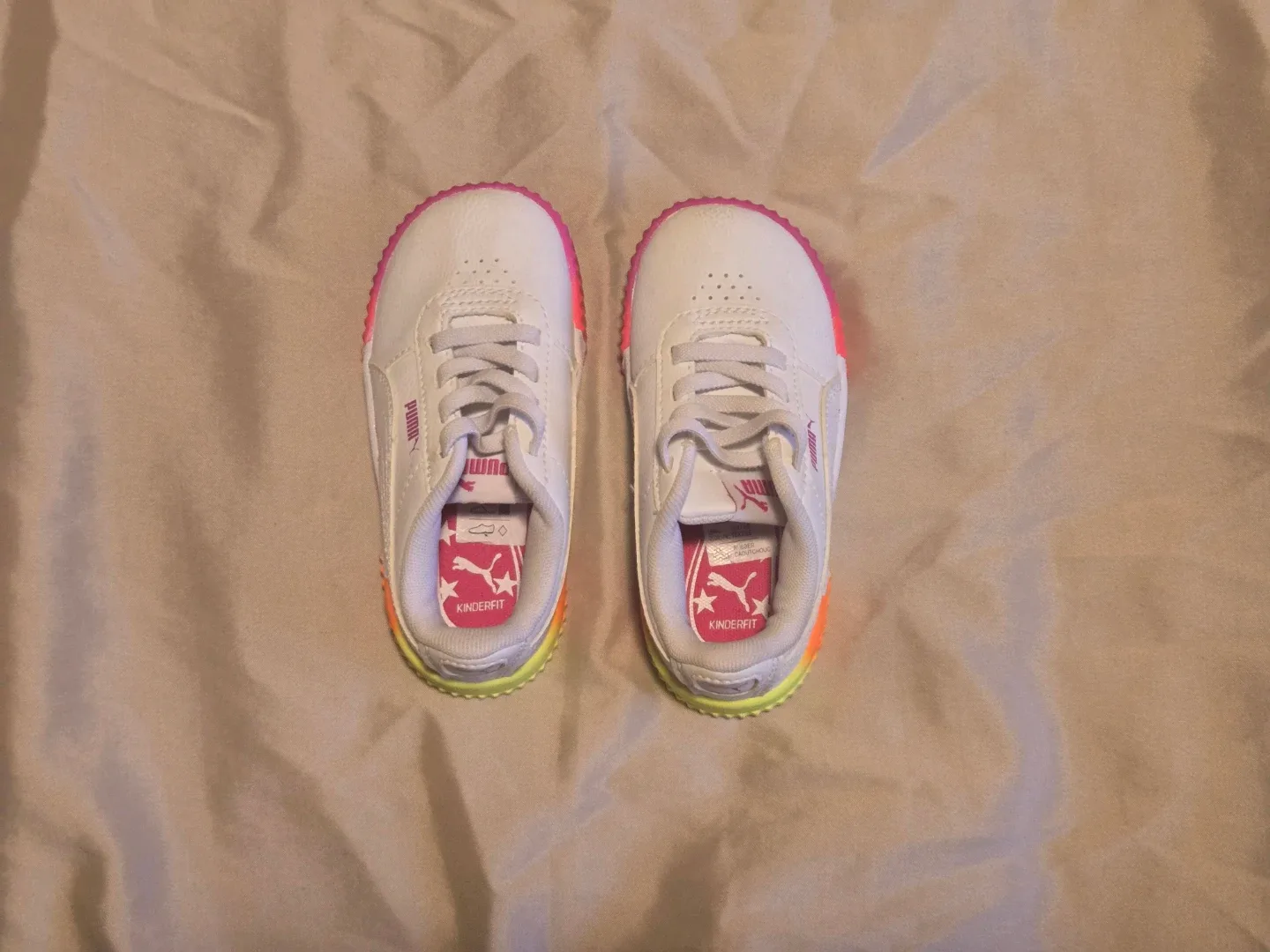 Toddler Puma Kinderfit White Sneakers