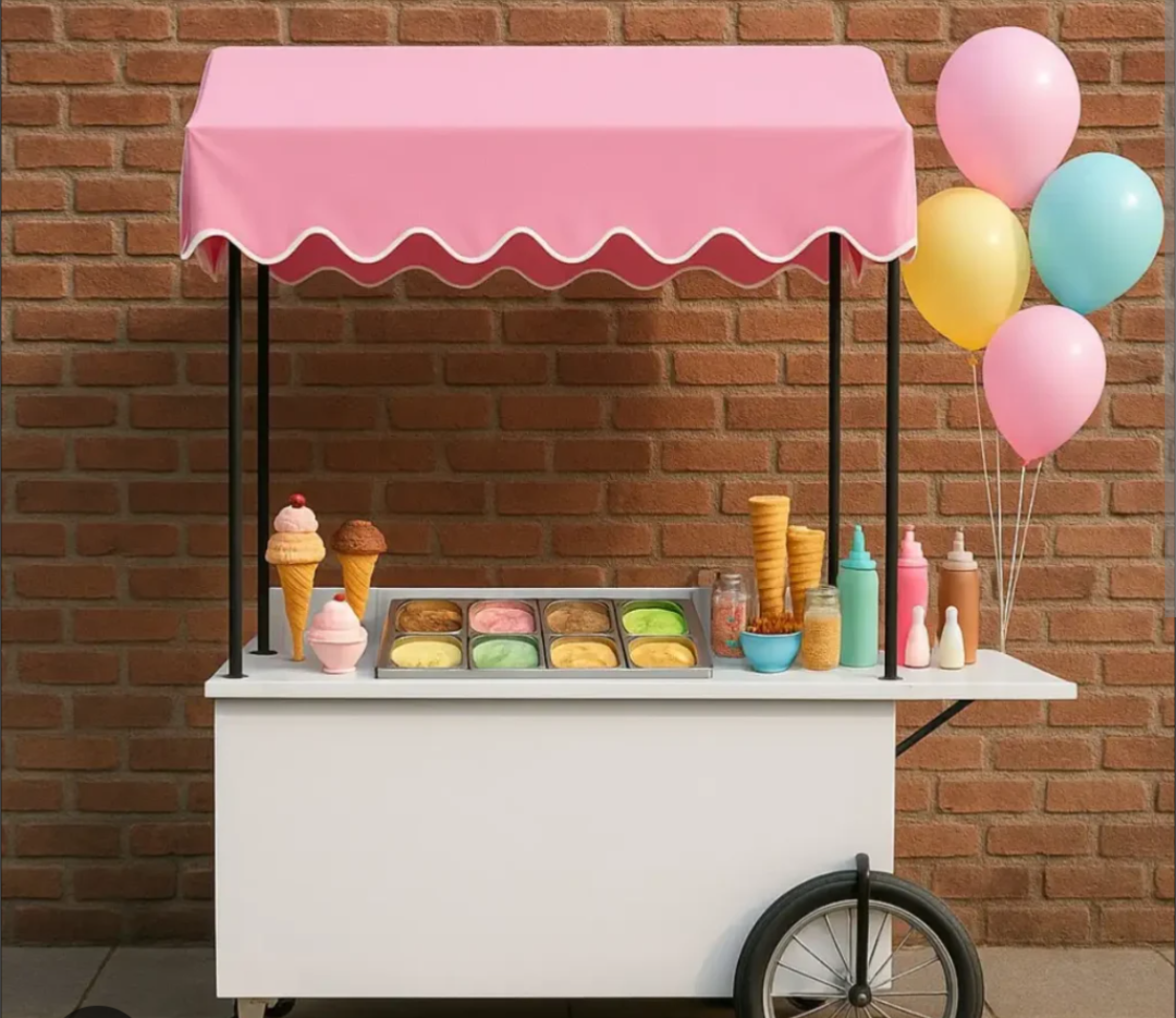 Custom Made - Mobile Wooden Cart / Kiosk - photo 4