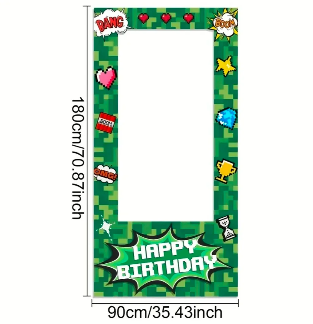 Happy Birthday Photo Booth Frame - cloth image indicator(2)