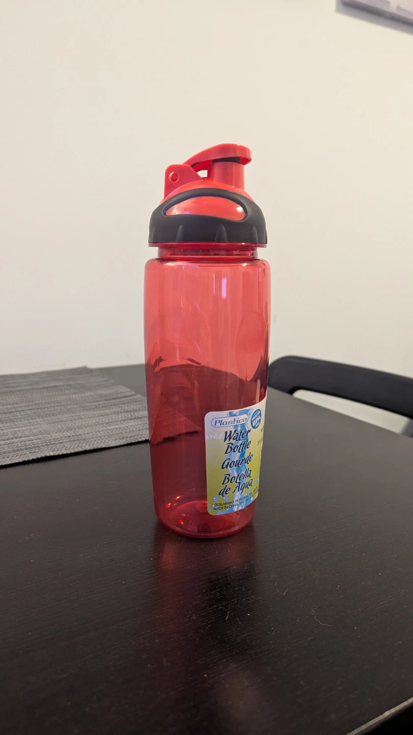 Plastico Red Water Bottle - 20 oz