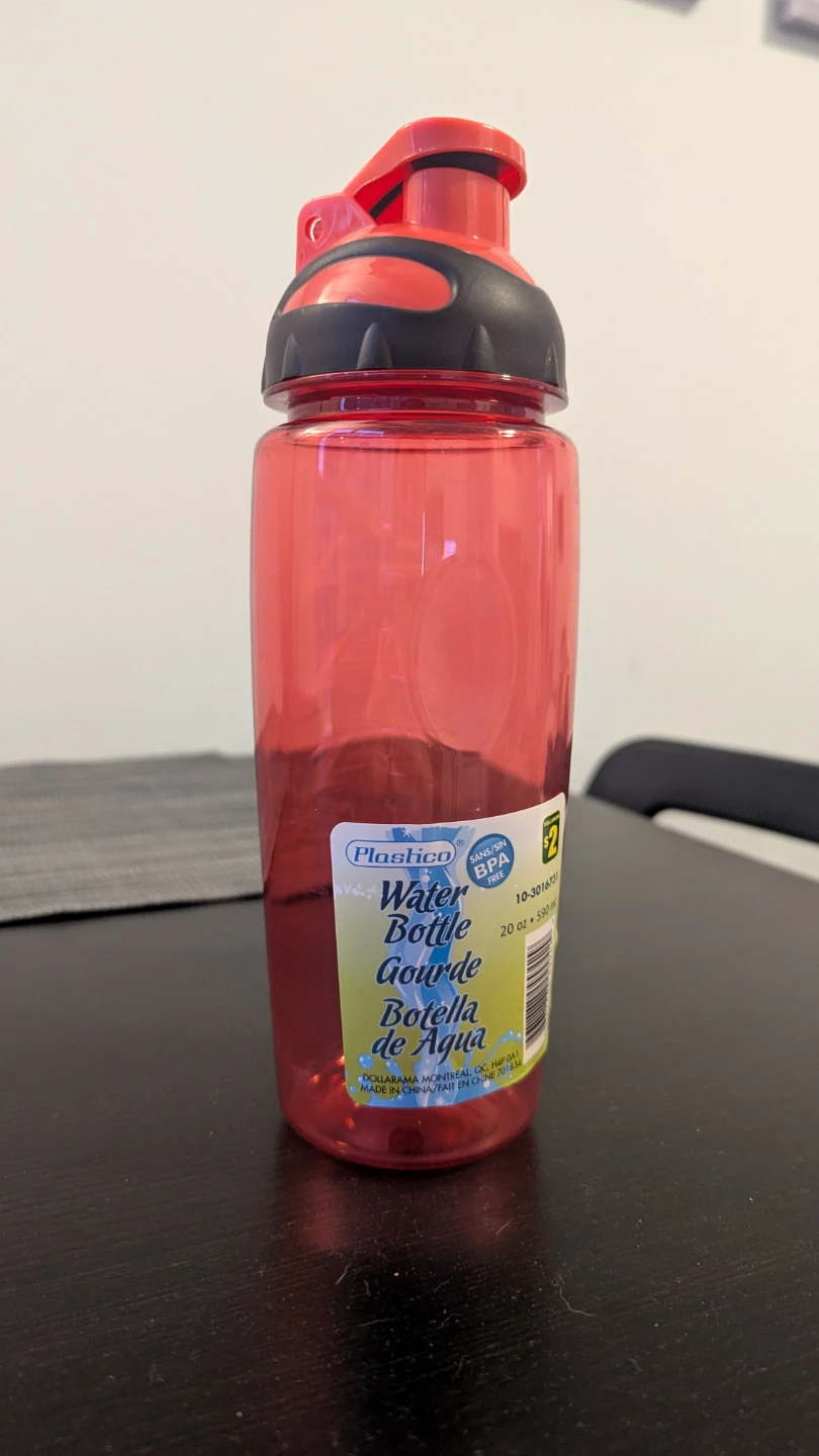 Plastico Red Water Bottle - 20 oz - photo 3
