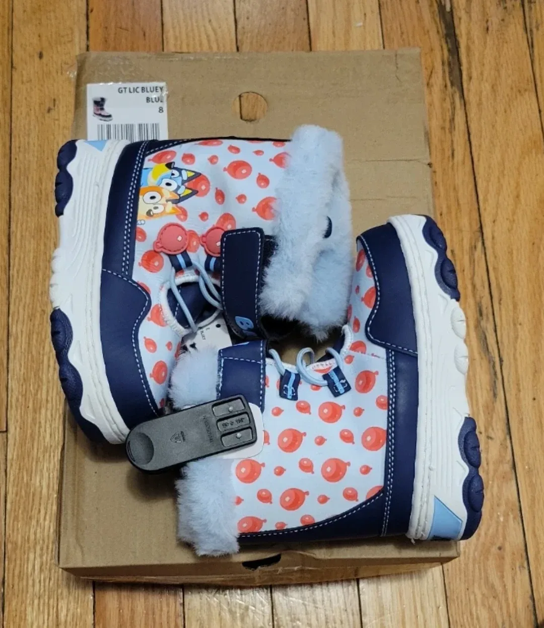 Bluey Winter Boots, Size 8 Brand New