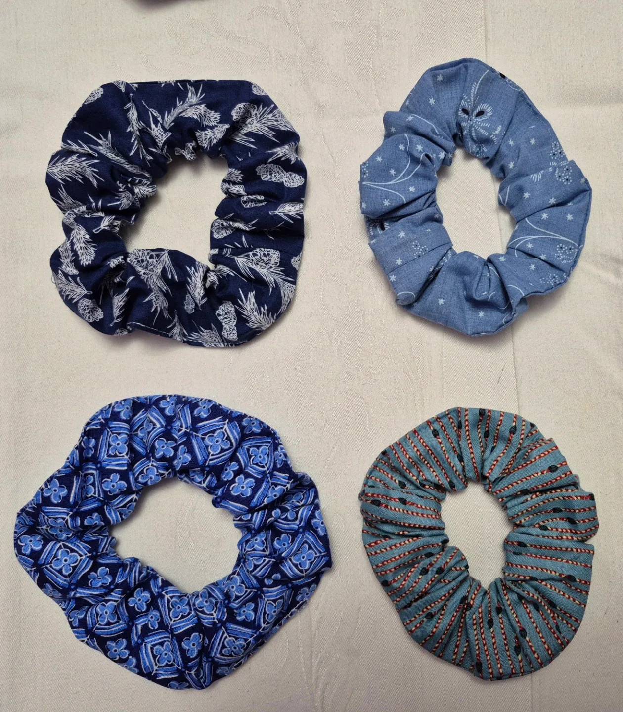 Handmade Fabric Scrunchies - Lot of Assorted Patterns image indicator(3)