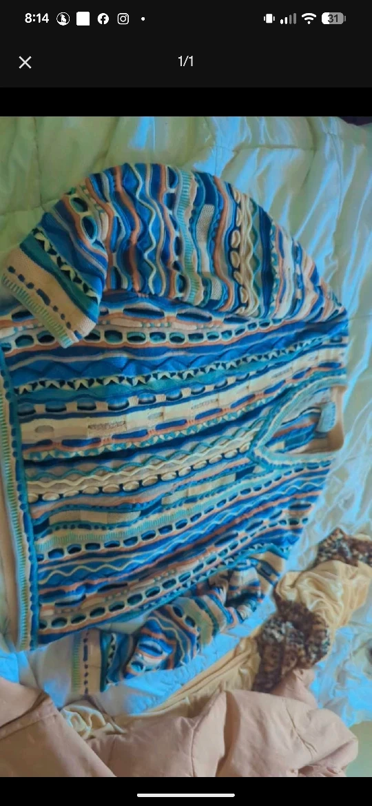 Coogi Style Knit Sweater