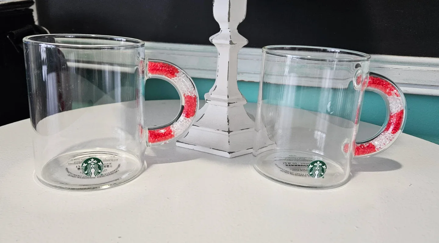 Starbucks candycane glass mugs image indicator(2)