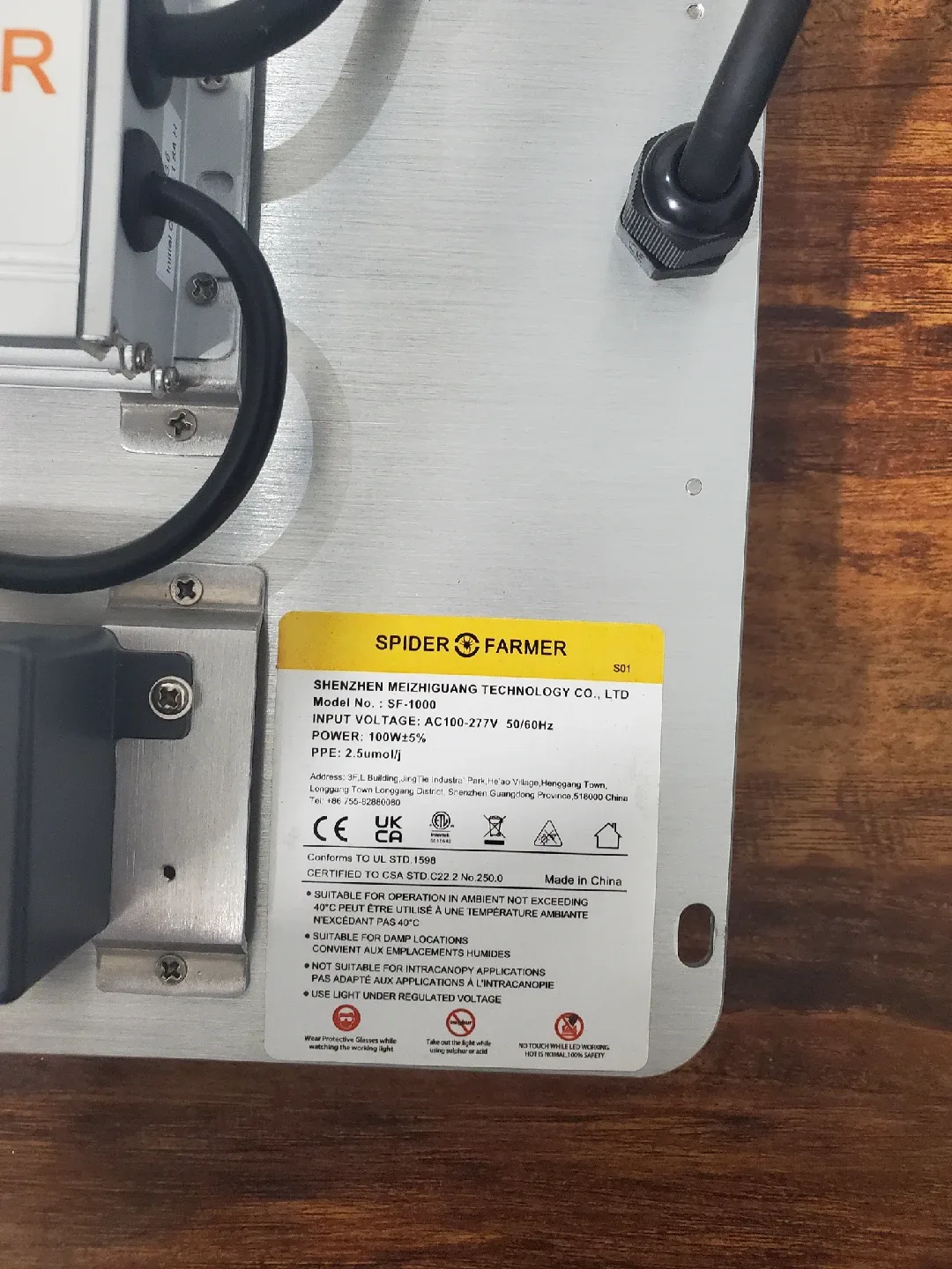 Spider Farmer SF-1000 LED Grow Light image indicator(4)