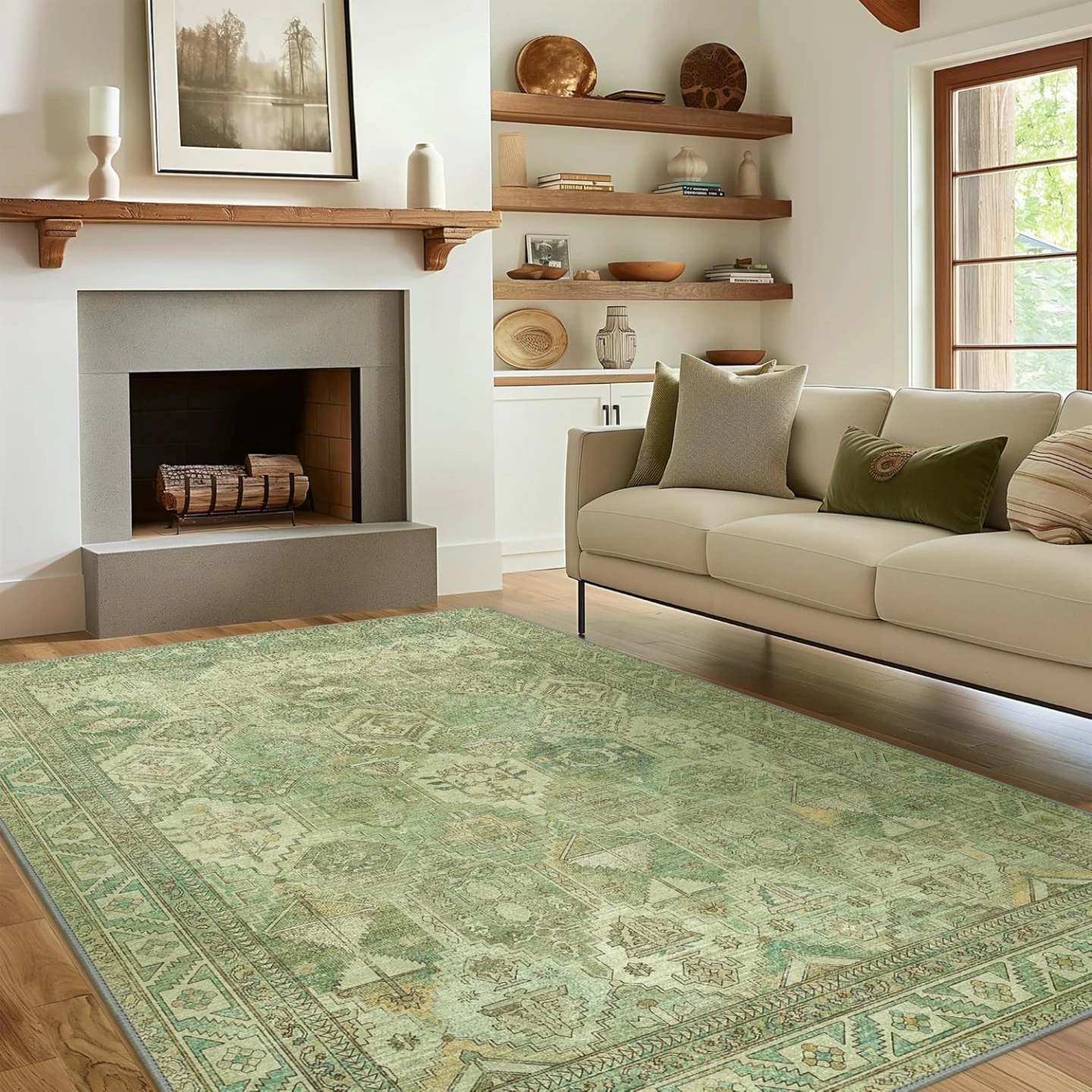 Green Area Rug