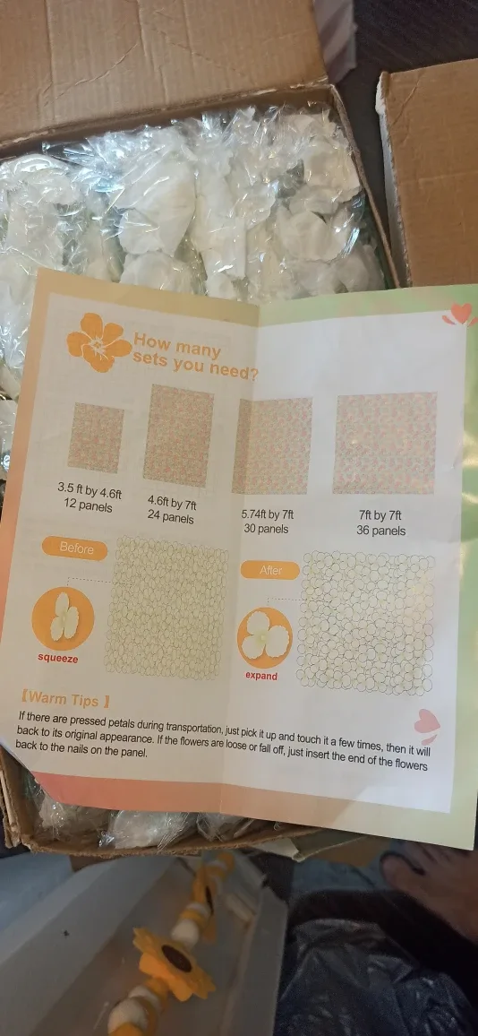 Flower Wall Panels 32x32x19cm image indicator(3)