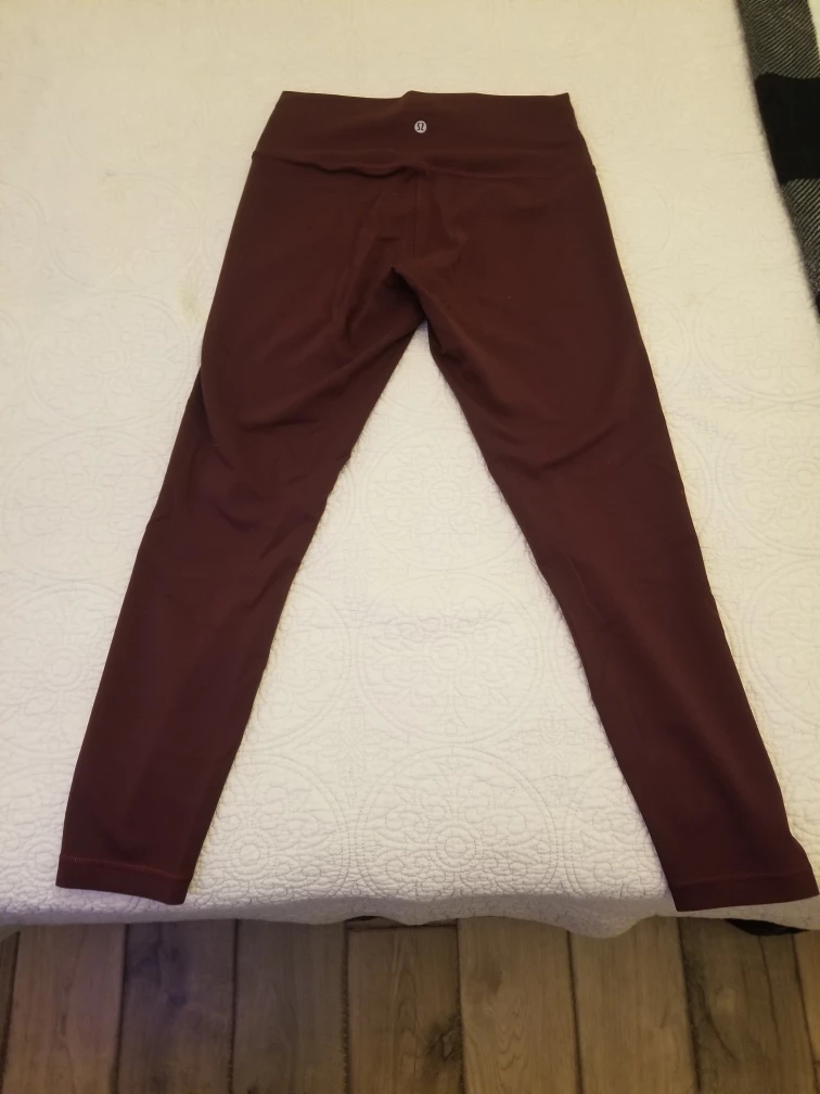 Lululemon Align Leggings, Size 8, Burgundy - photo 2