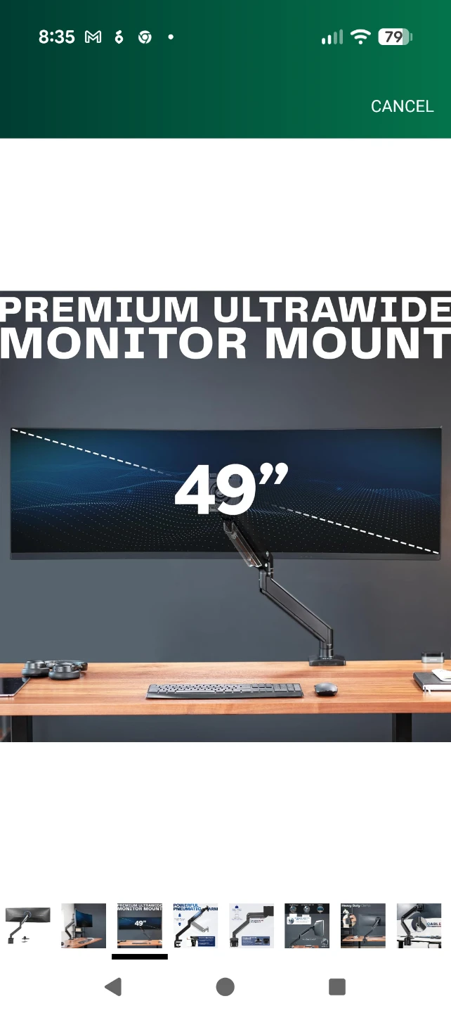 Vivo StandV101G1 - - Single Monitor Arm for up to 49" Screens - photo 3