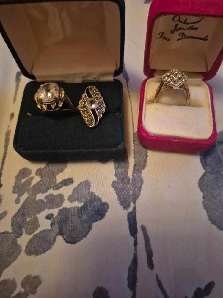 Vintage Rings in Boxes