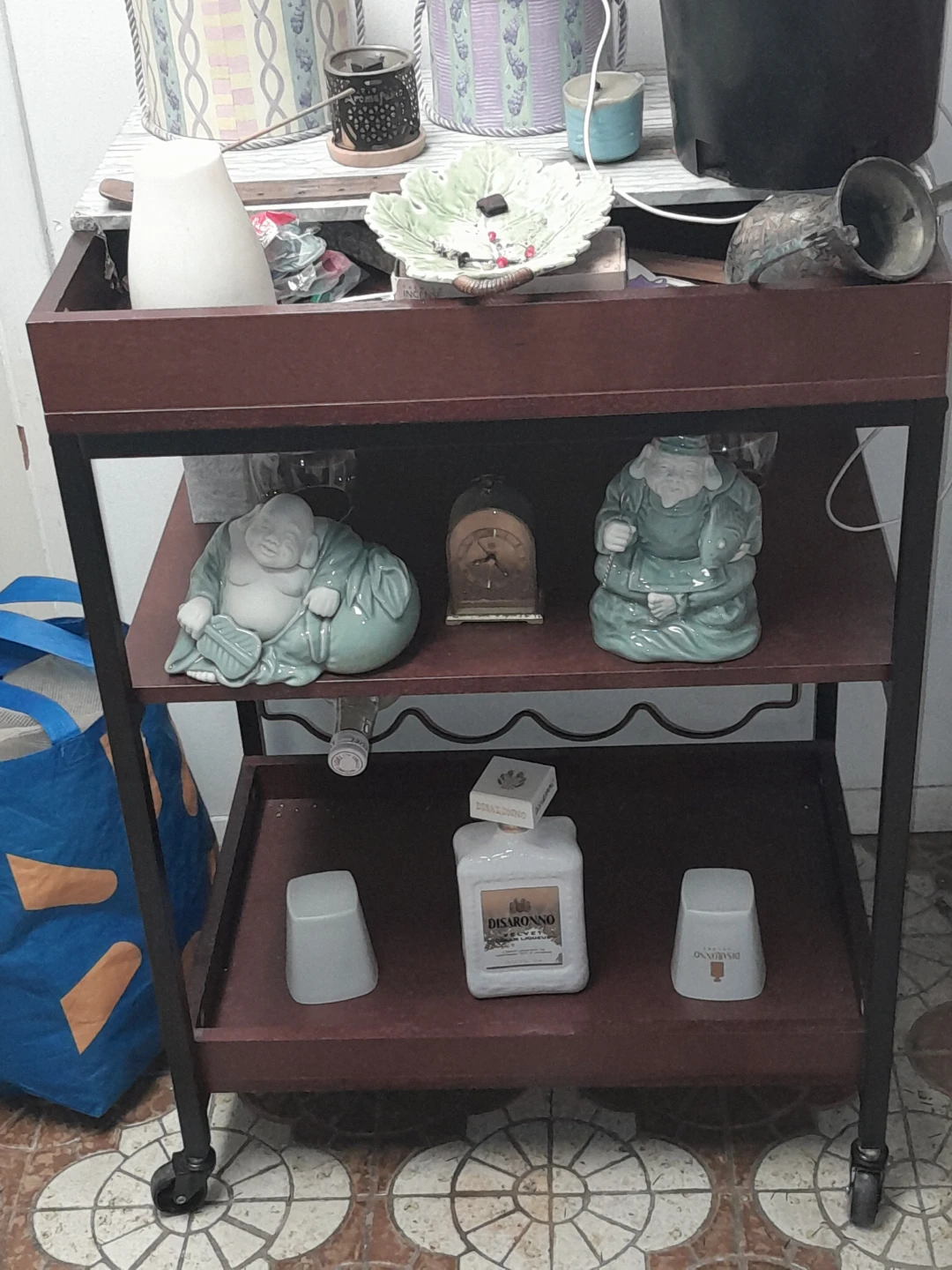 Rolling Bar Cart - Brown - photo 2