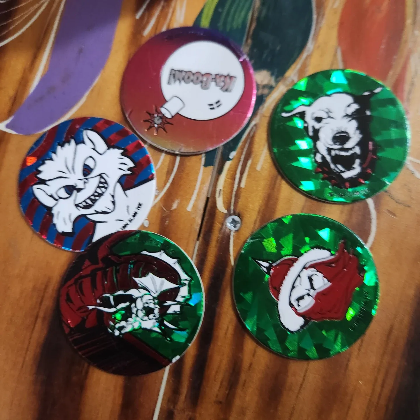 90s Pogs Lot -  56 Milkcaps and 3 Slammer image indicator(7)