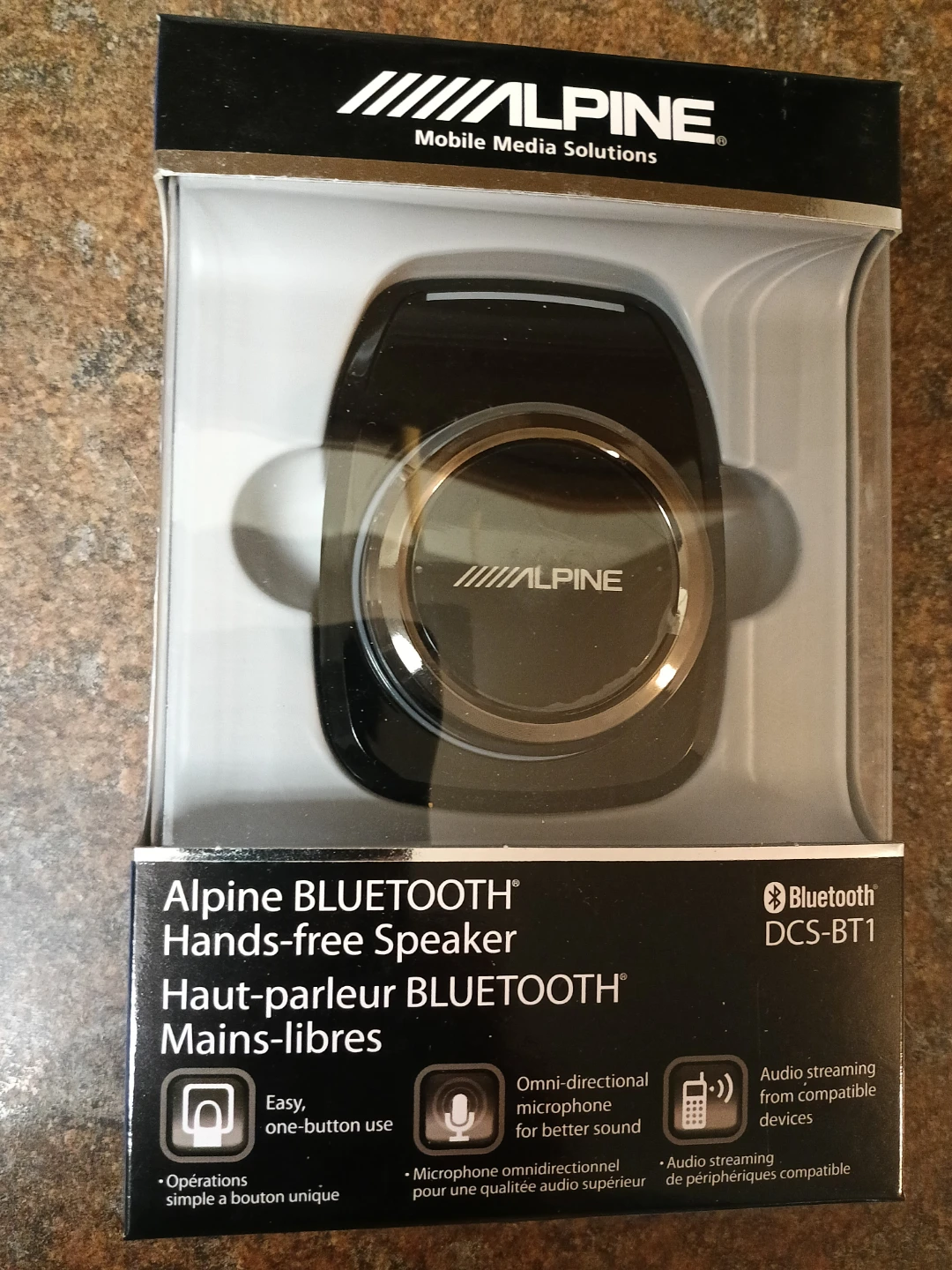 Alpine Bluetooth Hands-free Speaker DCS-BT1