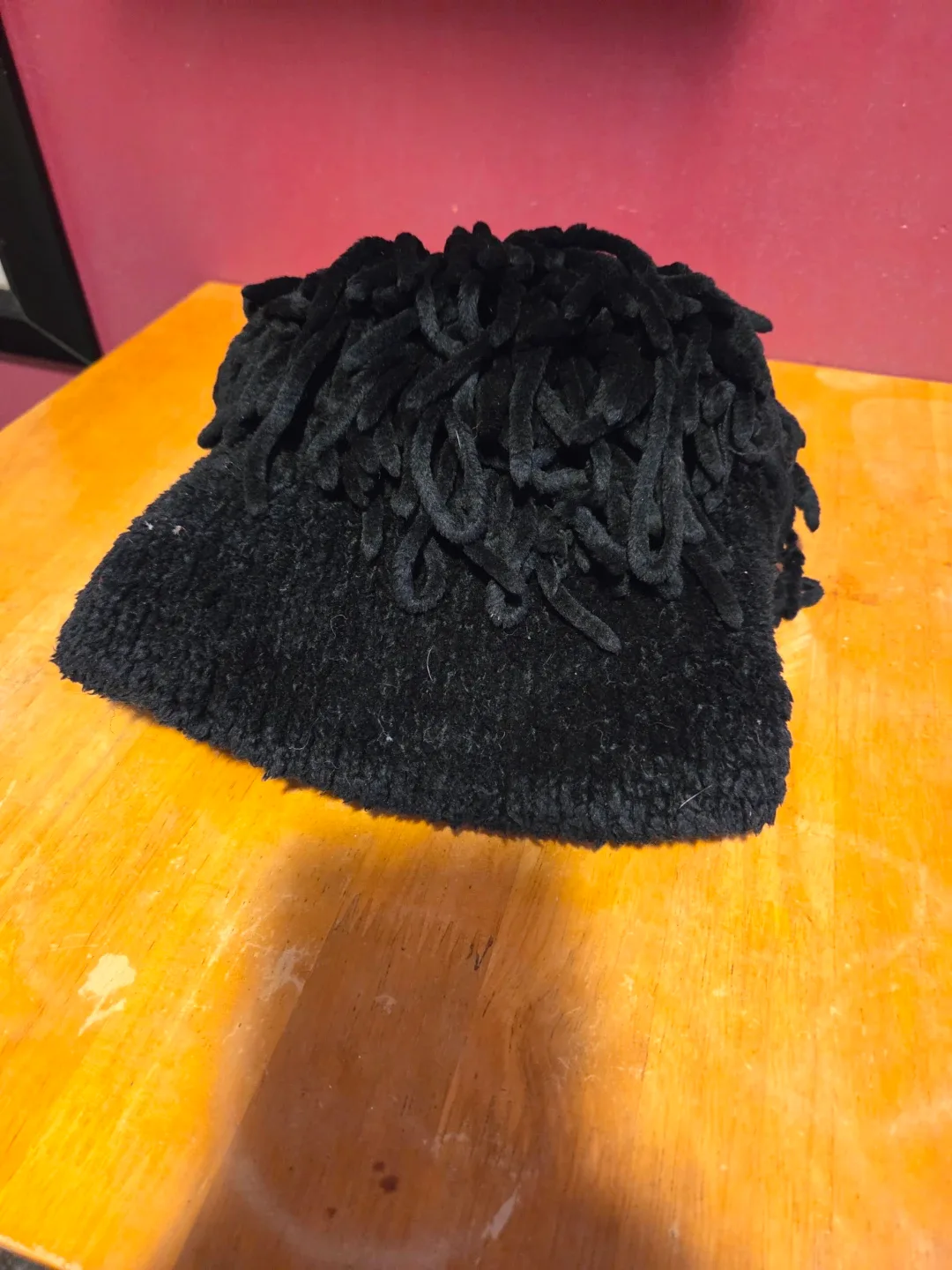 Black Novelty Wig Hat