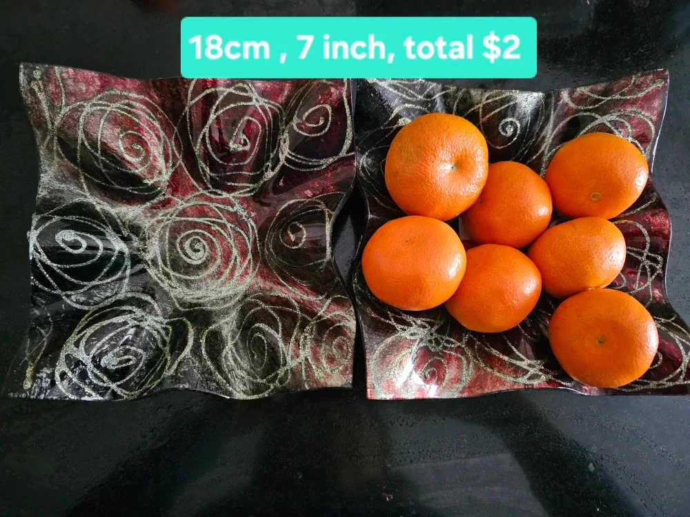 Decorative Glass Plates - 7 inch