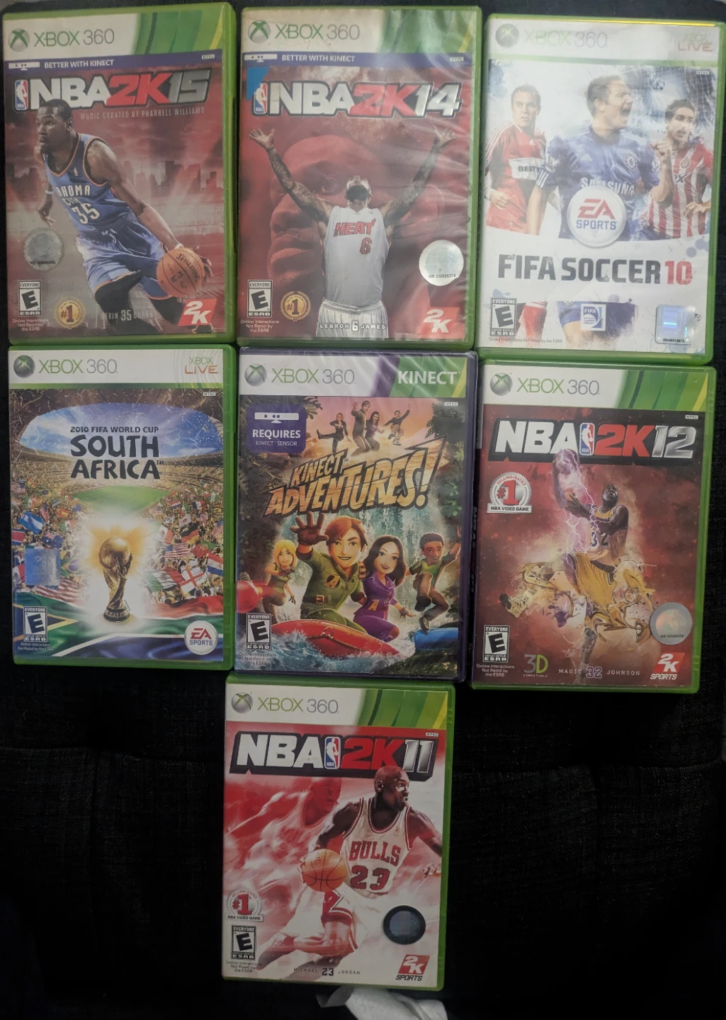 Xbox 360 Game Bundle: NBA 2K15, FIFA Soccer 10 & More!