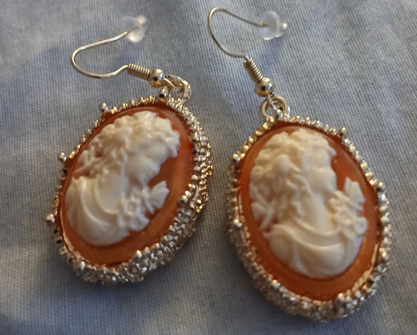VINTAGE STYLE cameo earrings