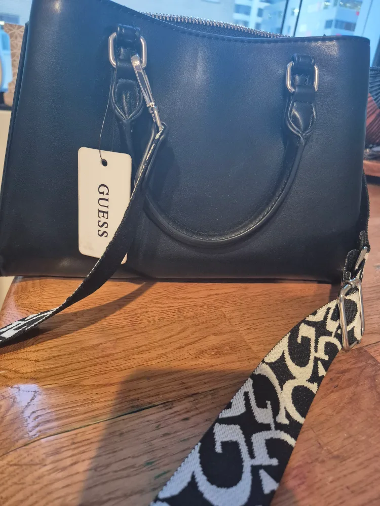 Guess Barger Black Satchel Bag image indicator(3)