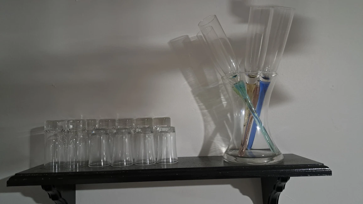 Glass Vase and Shot Glasses - photo 2