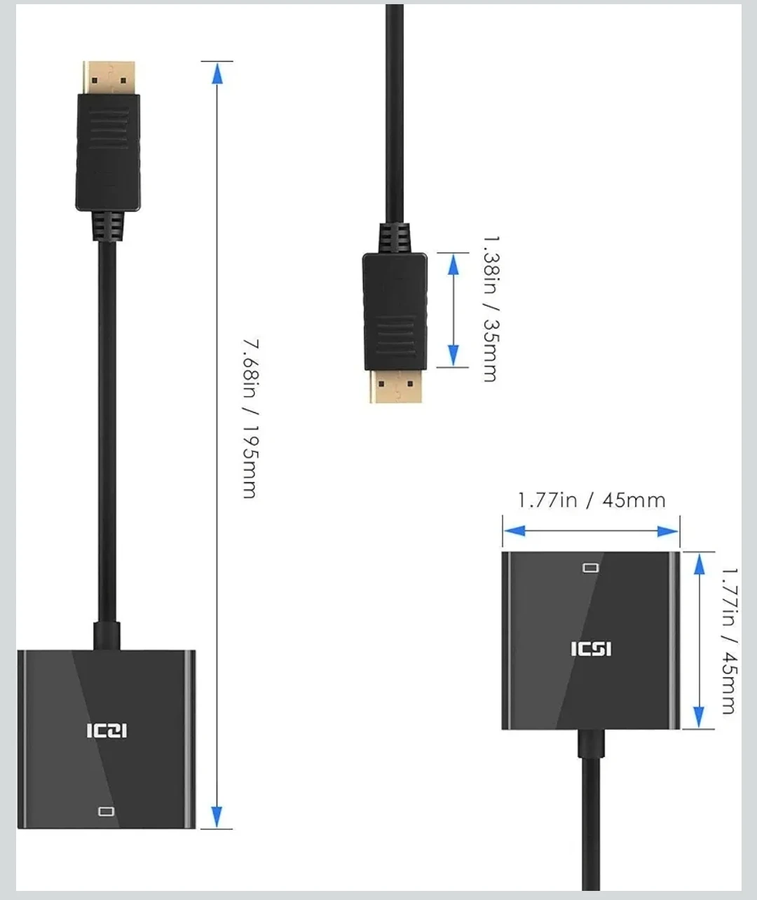 Display Port to VGA Adapter-NEW - photo 3