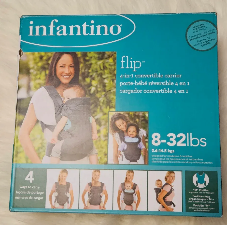 Infantino Flip 4-in-1 Convertible Carrier Grey image indicator(5)