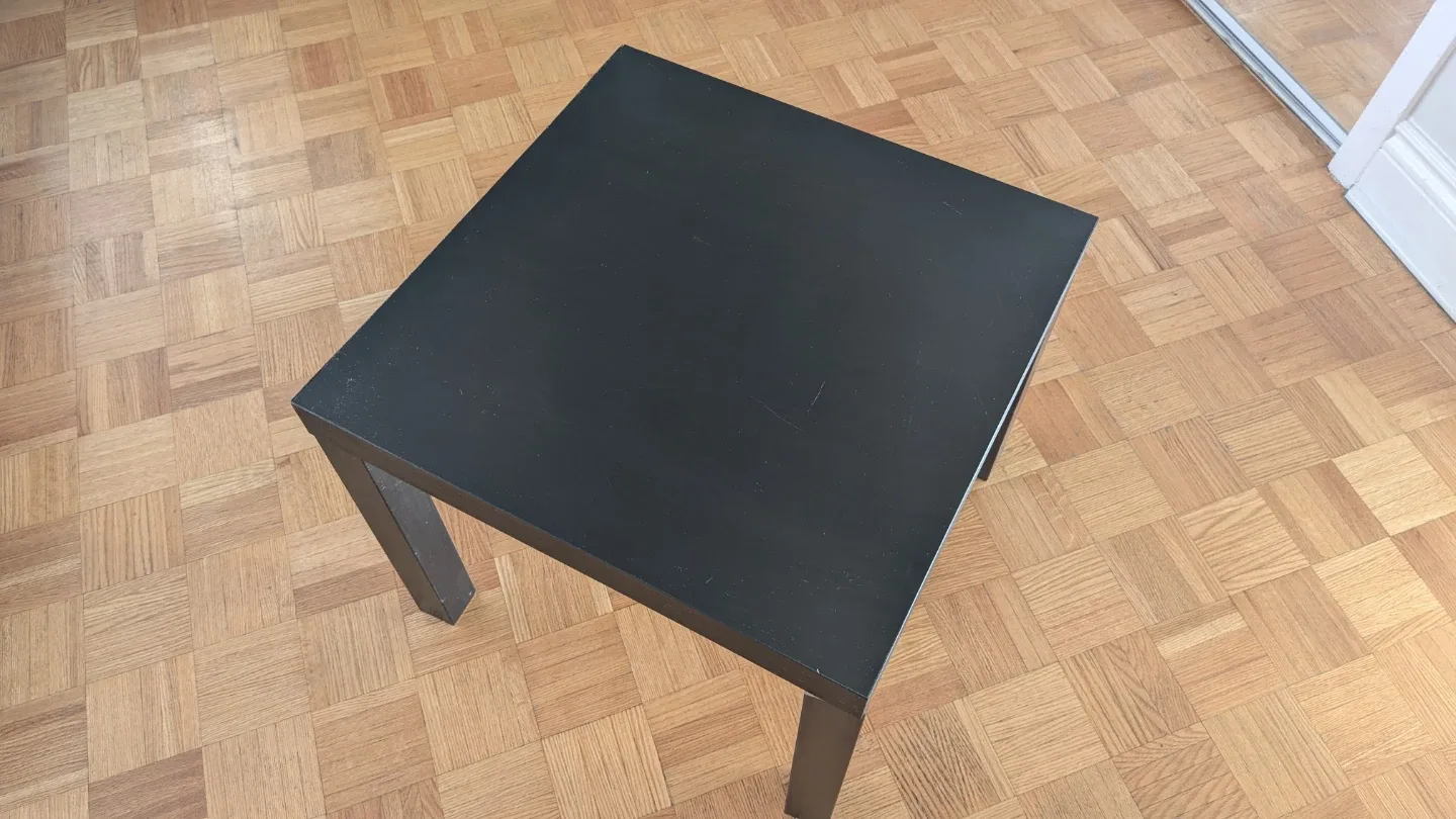 Black Side Table - 21" x 21"