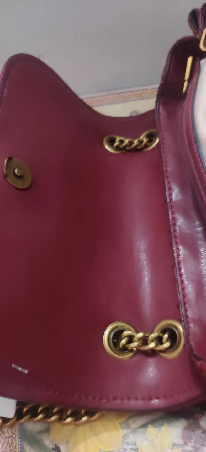 Guess Quilted Burgundy Shoulder/Cross Shoulder Bag image indicator(6)