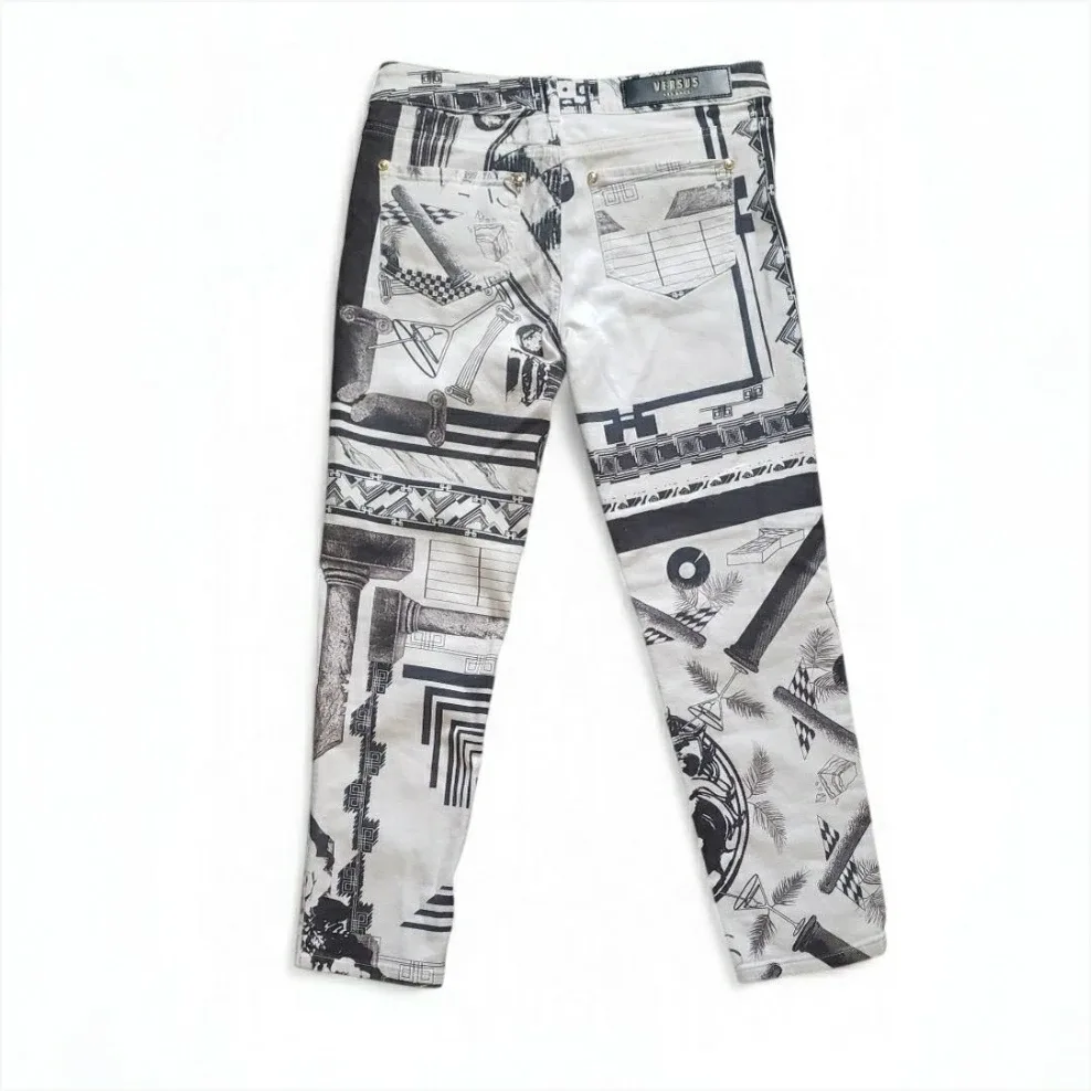 Versace Versus Monochrome Print Jeans image indicator(2)