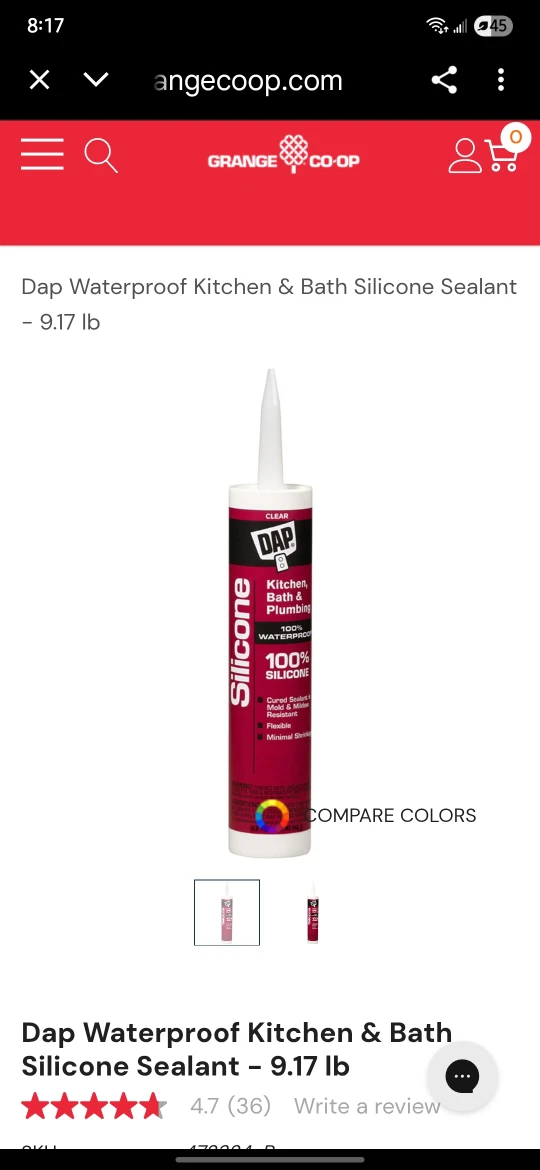DAP Kitchen/Bath Clear Silicone Sealant - photo 3