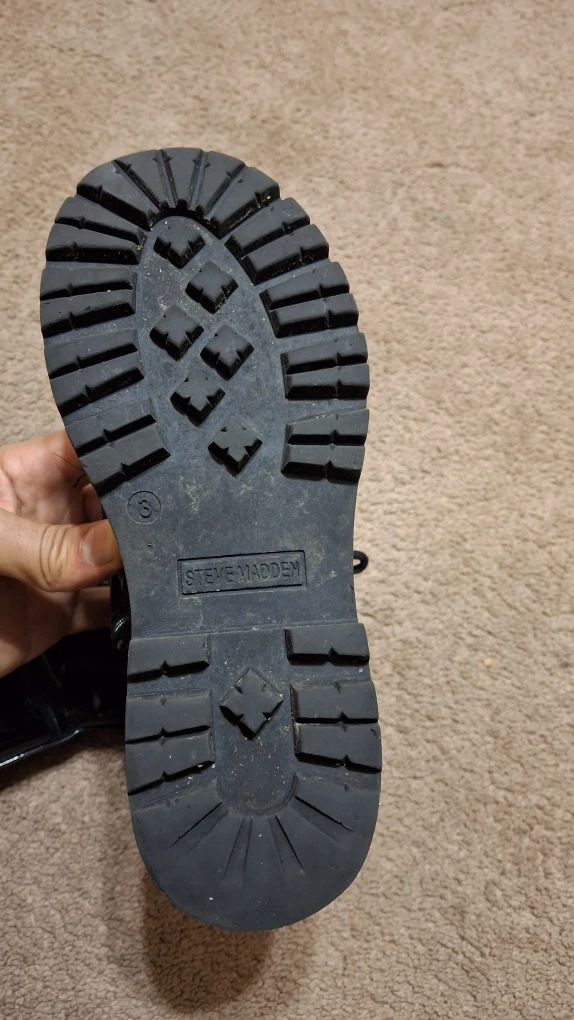 Steve Madden Black Patent Boots - Size 6 - photo 3