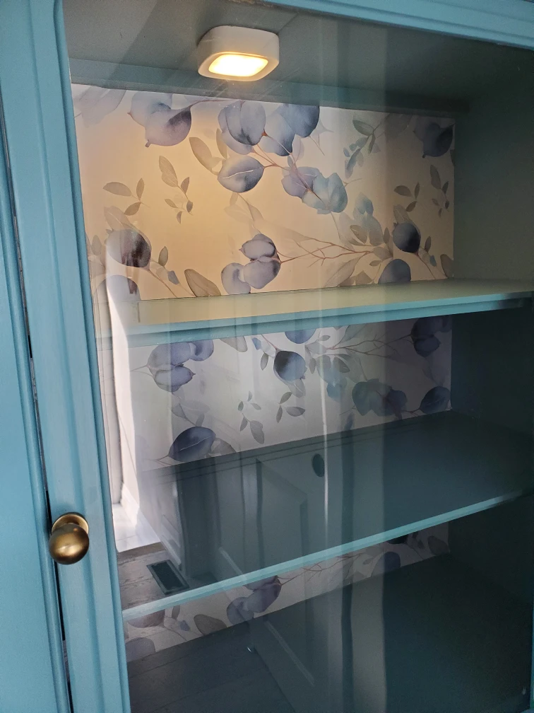 Refinished China Cabinet - Light Blue - photo 2