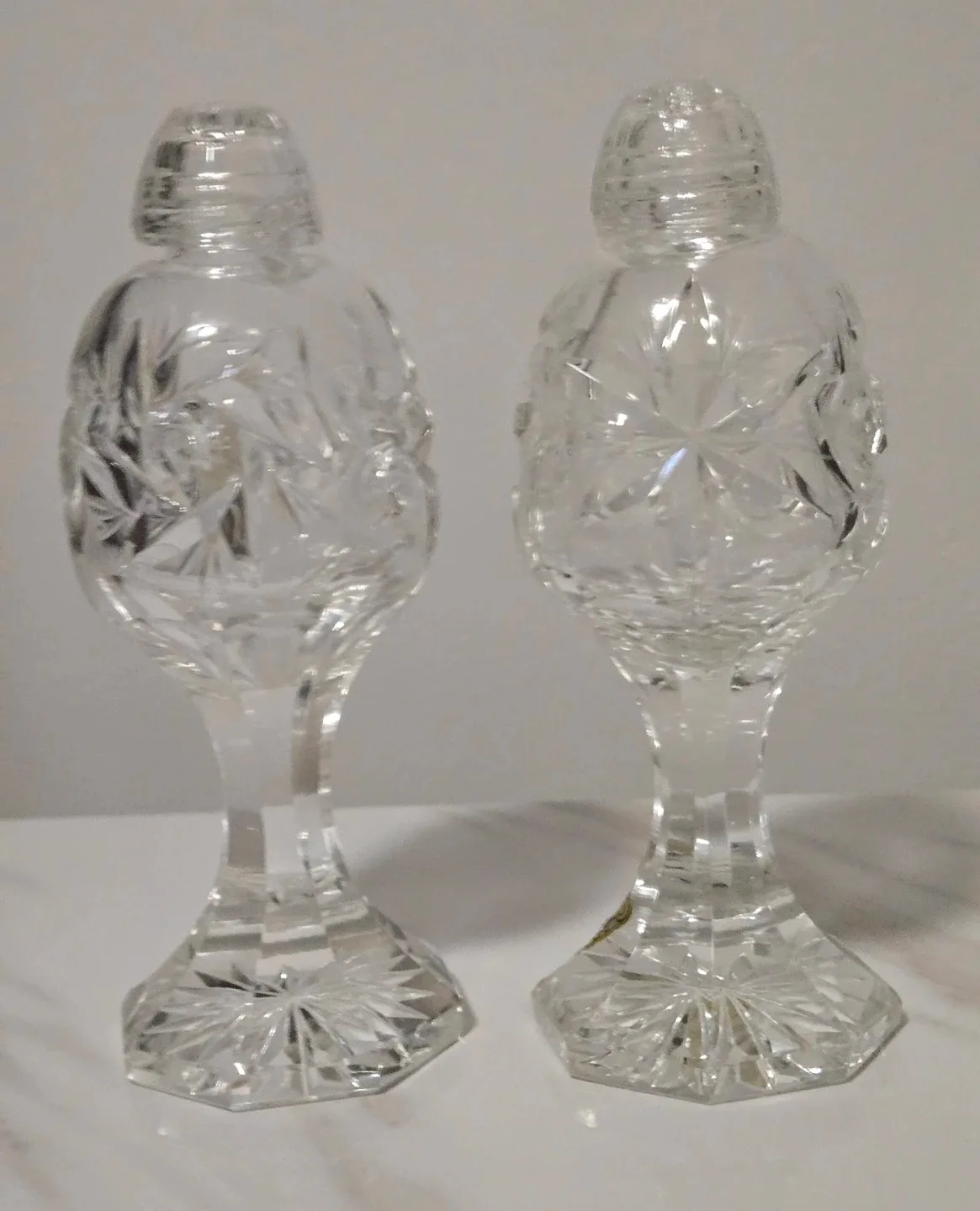 Crystal Belfor Lead Crystal Salt & Pepper Shakers image indicator(7)