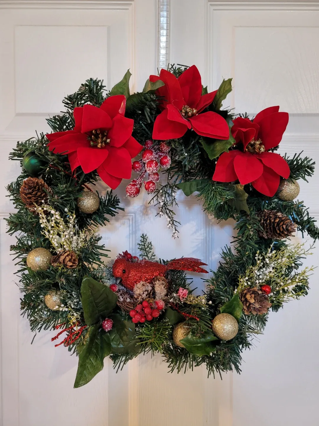 Crafted Christmas Wreath with Cardinal image indicator(2)