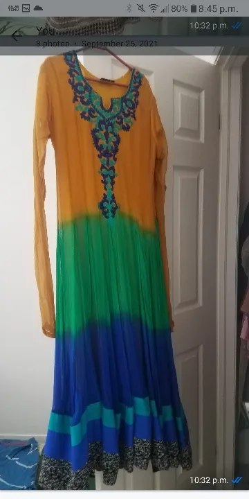 Three piece anarkali dress