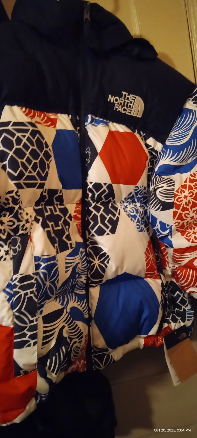 The North Face M Print Nuptse Jacket - Size M
