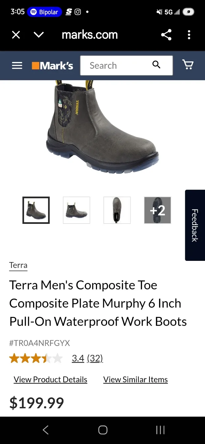 Size 12 Terra Work Boots image indicator(4)