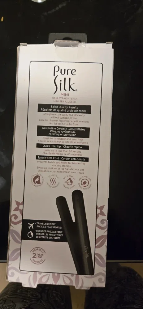 Pure Silk Mini Hair Straightener - New in Box! image indicator(2)