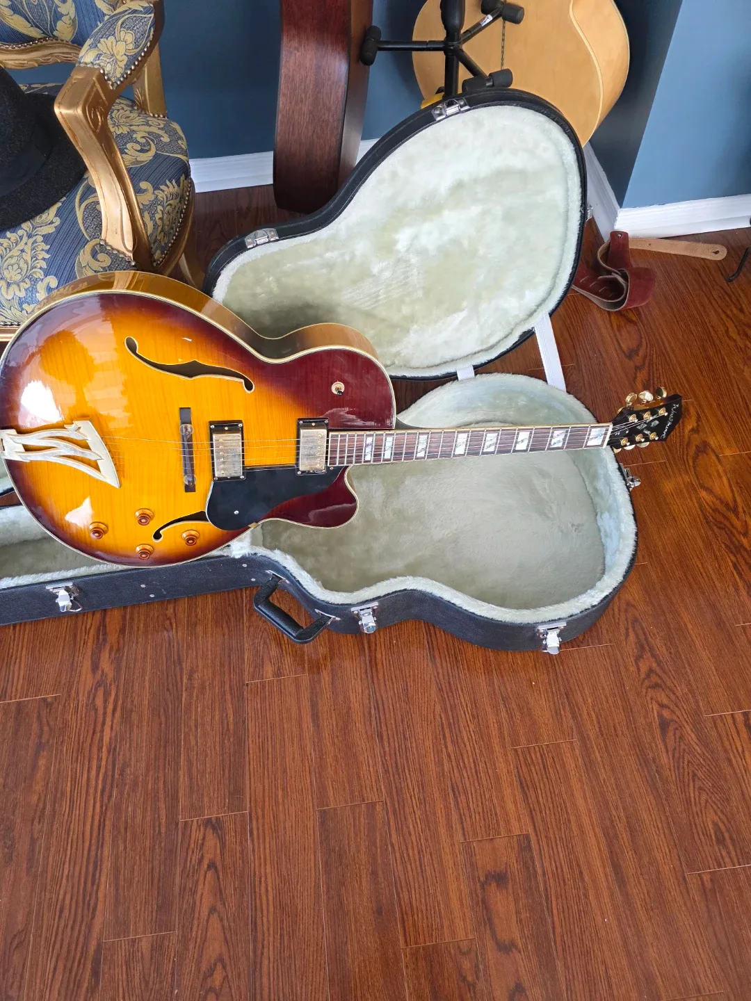 Washburn J-5 TS Hollow Body Electric Guitar image indicator(3)