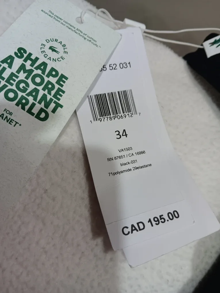 Lacoste Black Tennis Dress - Size 34 image indicator(3)