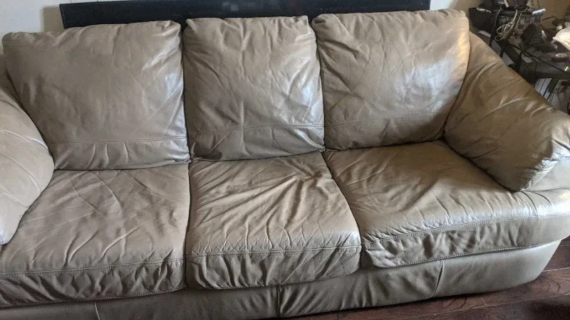 Leather Sofa - Beige image indicator(2)