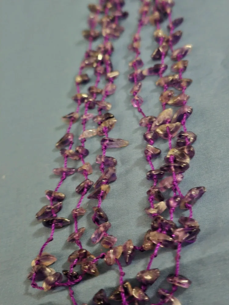 Purple Amethyst Beaded Necklace image indicator(3)